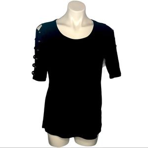 NEW!!!  89th + Madison blouse with cage sleeves